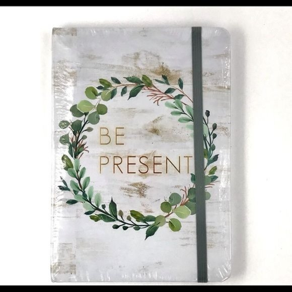 Journal Notebook Diary with Stickers "Be Present”  80 Sheets - Picture 2 of 3